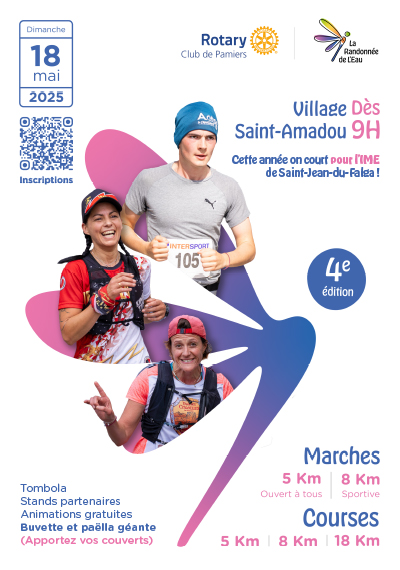 Randonnée de l'eau affiche