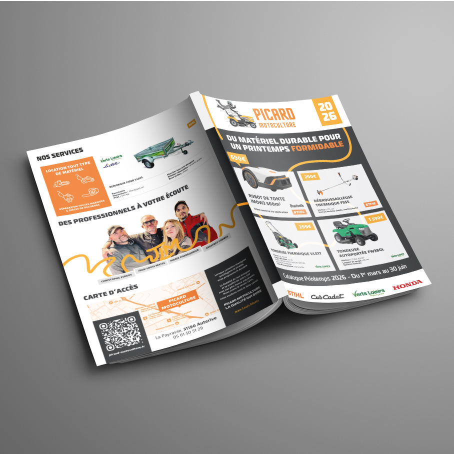 Catalogue motoculture mise en page